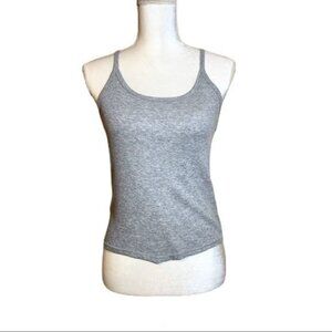Topshop Spaghetti Strap Scoop Neck Comfy Lightweight Soft Gray Tank Top Size 6